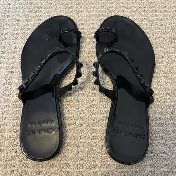 Carmen Sol Maria Flat Jelly Sandals - Picture 3 of 4